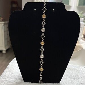 Elegant Brighton Silver and Gold Women's Bracelet